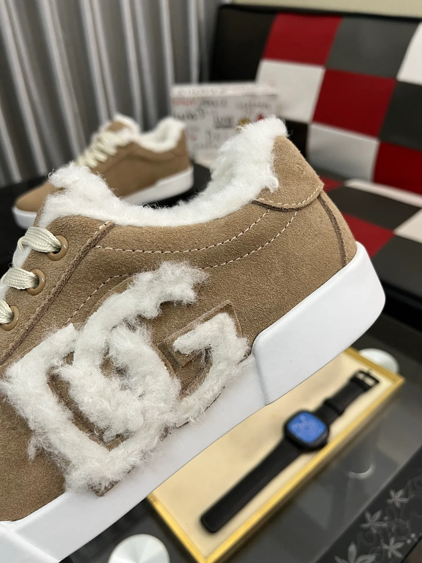 Men's men's shoes💰420⌚️⌚️New DG Dolce & Gabbana high-end couple's sports and casual shoes, imported cowhide, multiple material splicing design➕Imported cowhide lining, cowhide feet➕original TPR elastic outsole. Size: 35-46